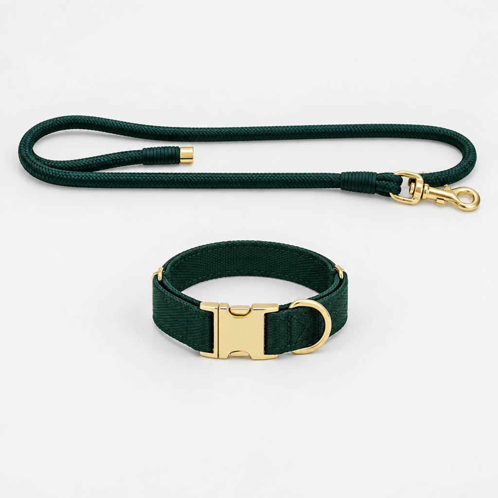 Tilt & Tail "Harbor" Leash & Collar