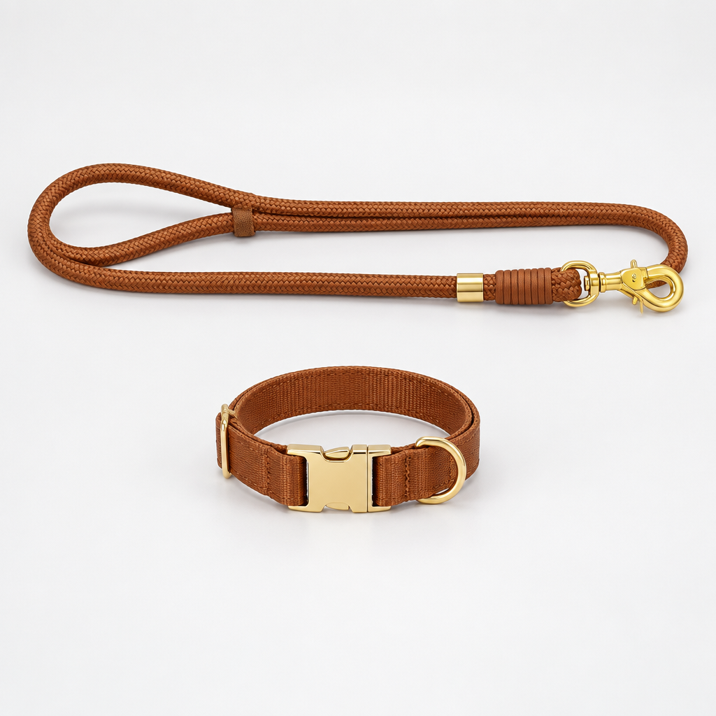 Tilt & Tail "Harbor" Leash & Collar