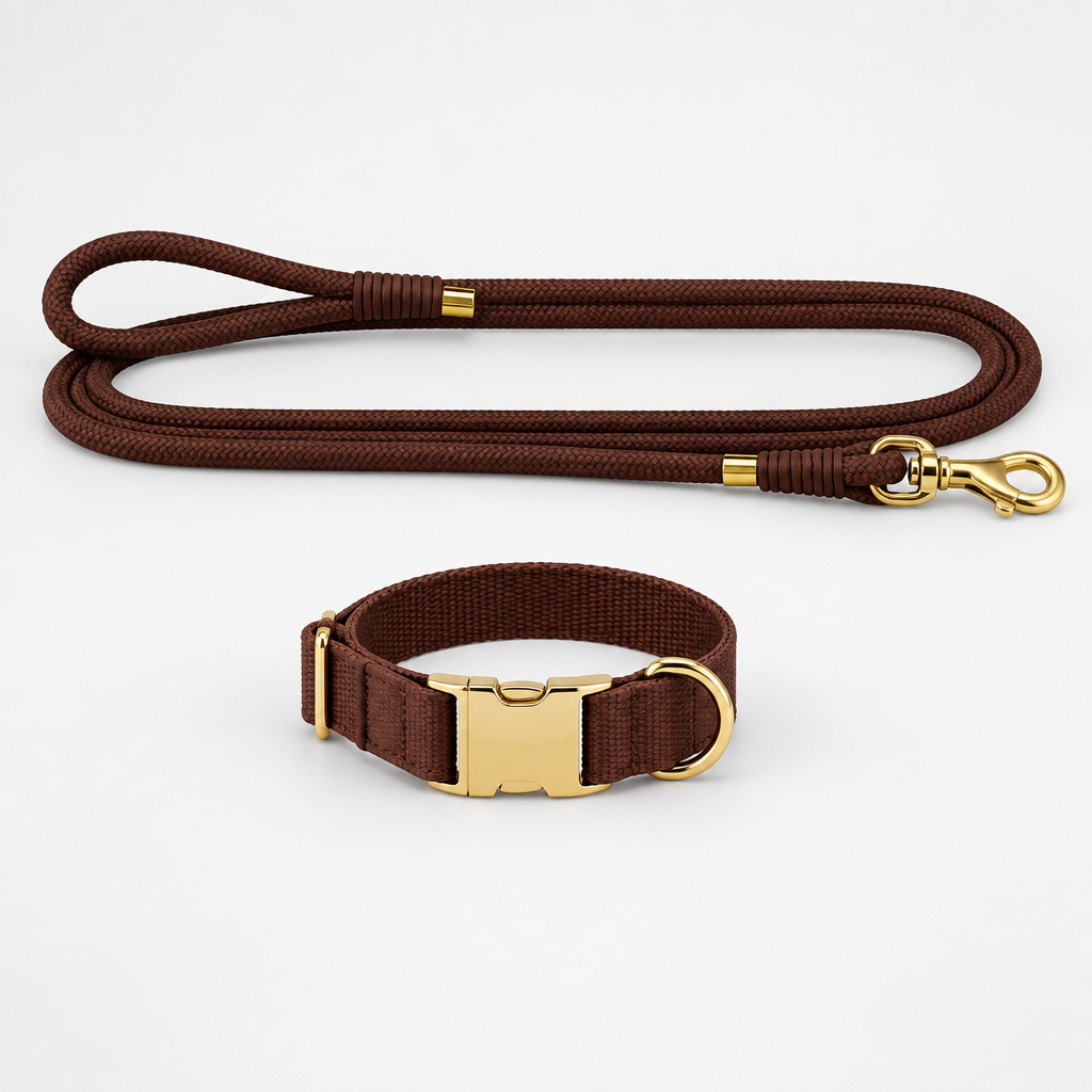 Tilt & Tail "Harbor" Leash & Collar