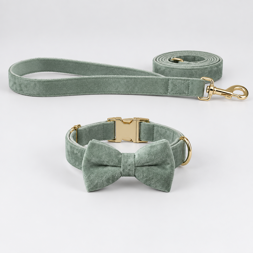 Tilt & Tail "Pistachio" Leash & Collar