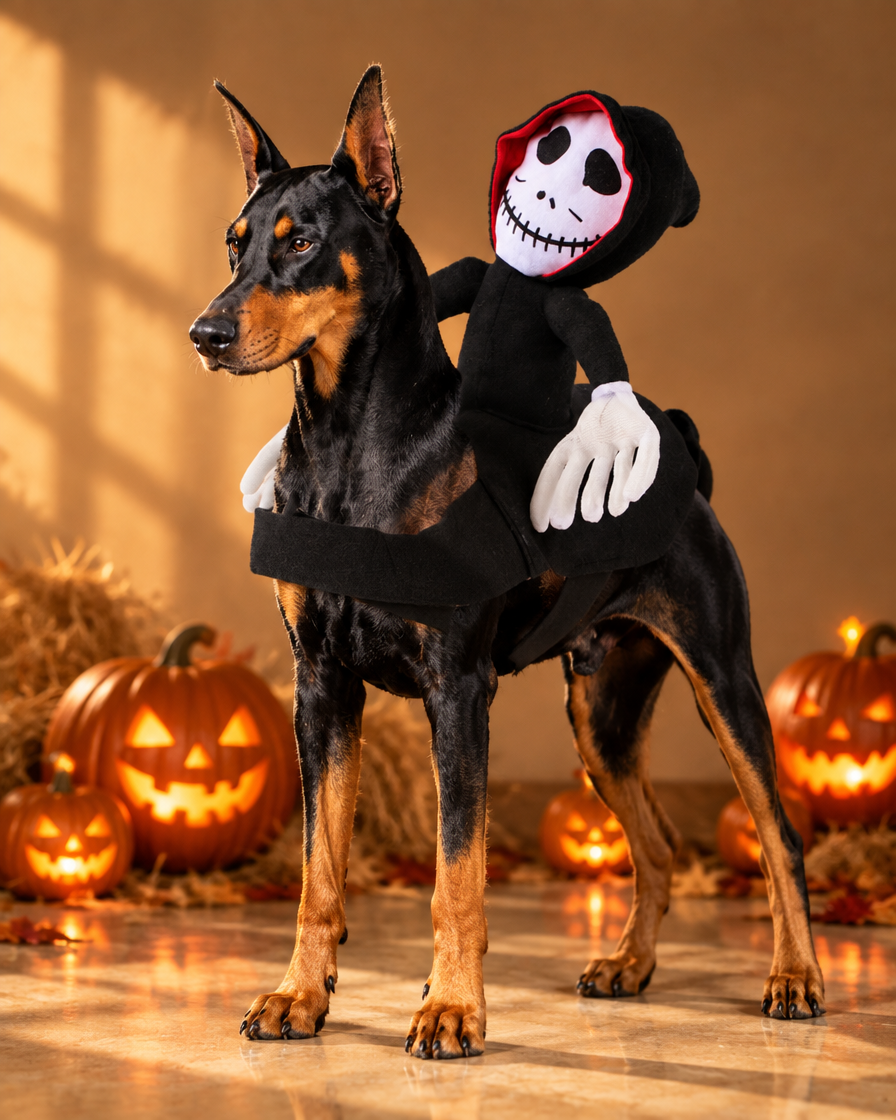 The Tiny Rider Costume: The Grim Reaper